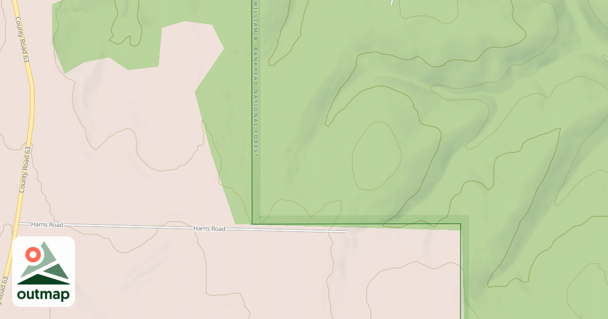 Map of HARRIS
