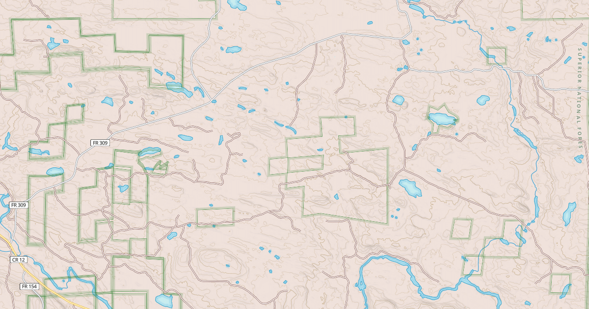 Map preview of Gunflint To Grand Portag Trail