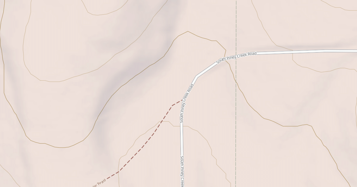 Map preview of Middle Piney South (H Trail)