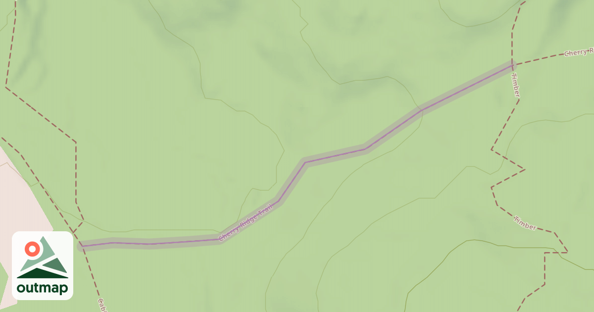 Map of Cherry Ridge Trail
