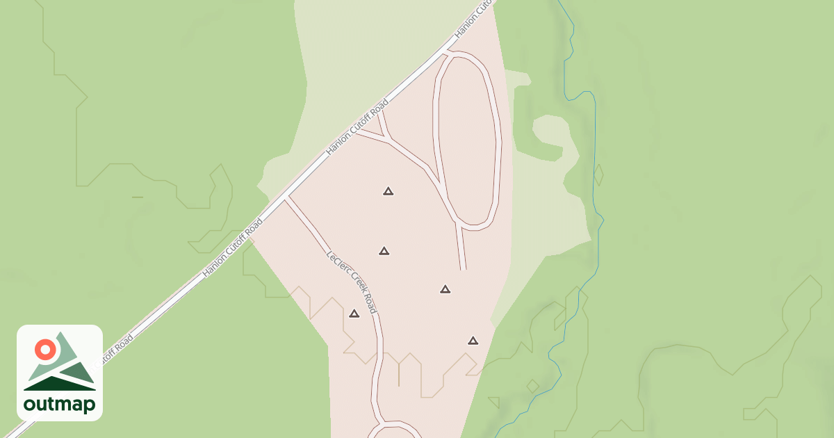 Map of LECLERC CREEK