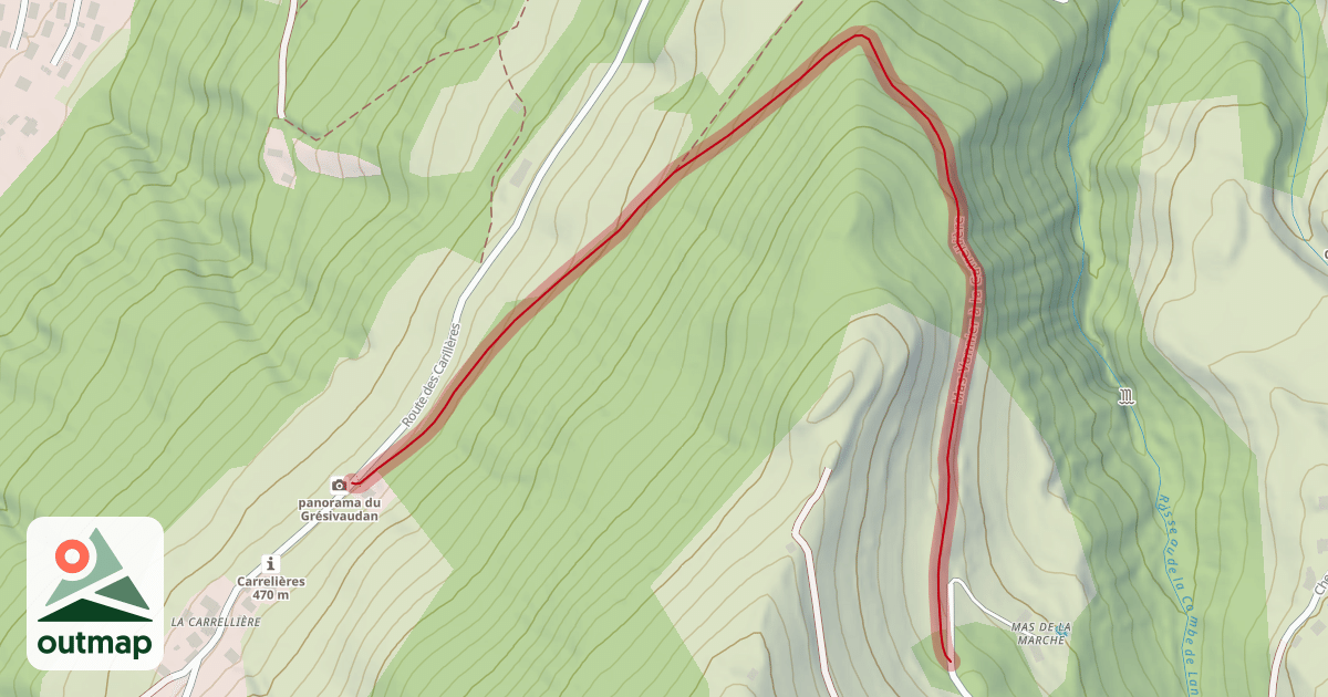Map of Mas Vannier à la Carrellière