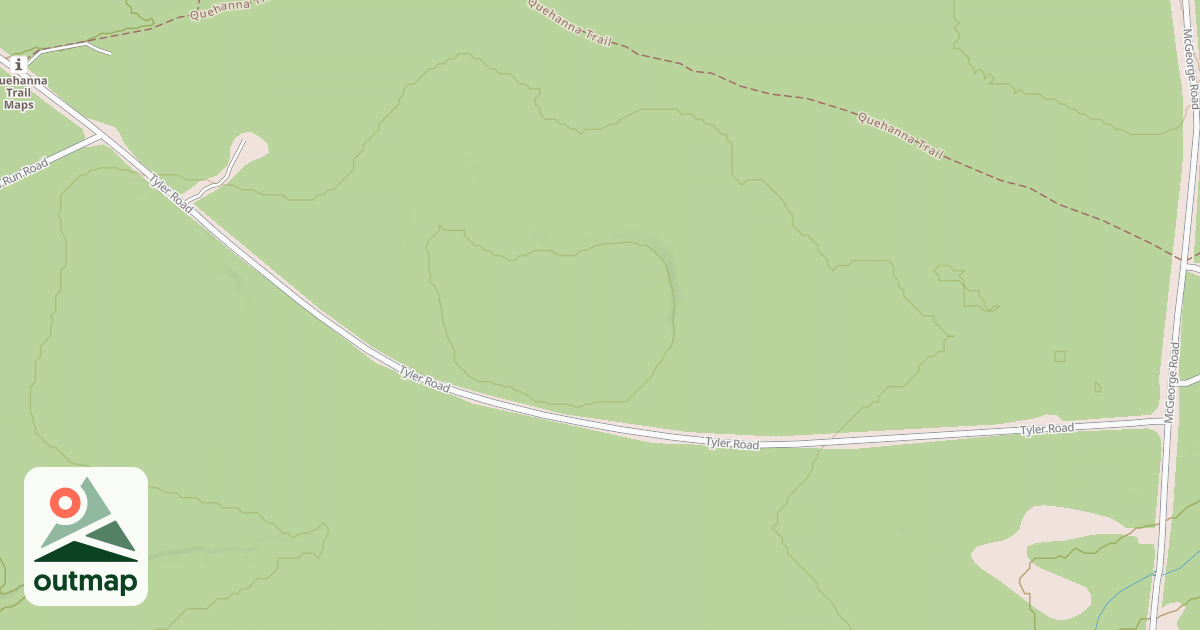 Map of Moshannon State Forest & Parker Dam State Park Snowmobile & Cross Country Skii Trails