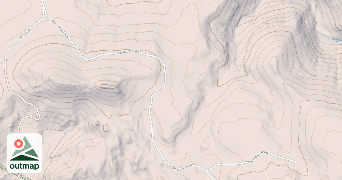 Map of BEAR RIDGE BR 1E