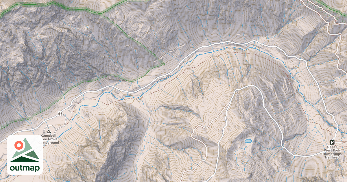 Map of PETES CRK TRL & CG ROAD