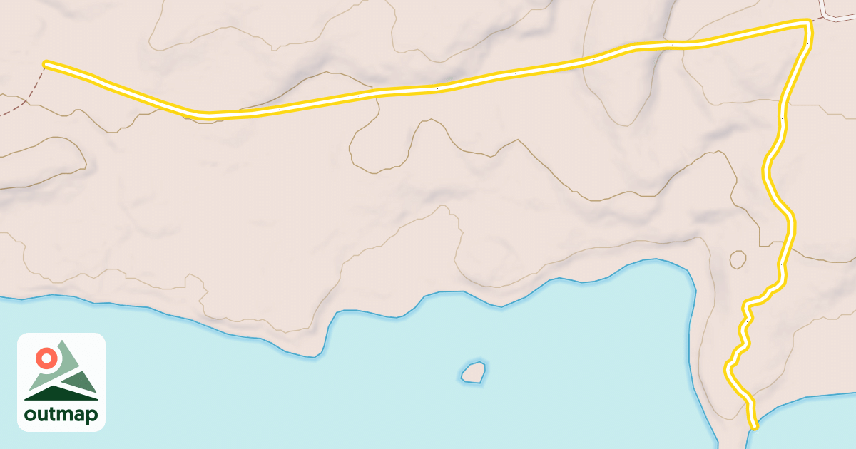 Map of North Lake Trail