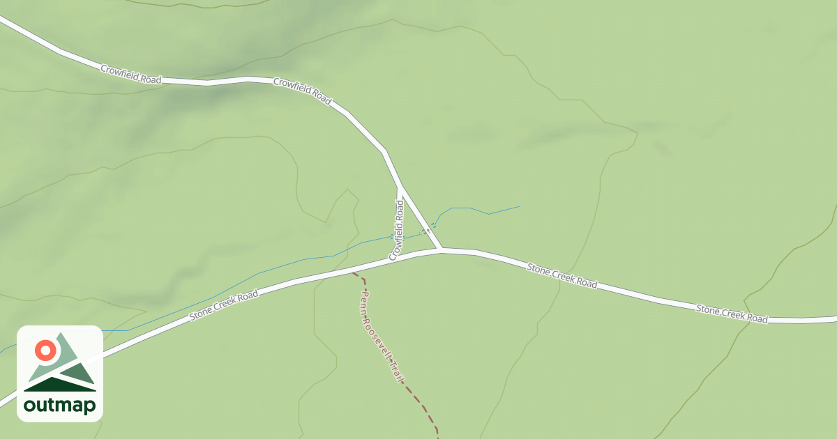 Map of Rothrock State Forest Seven Mountains Snowmobile Trails