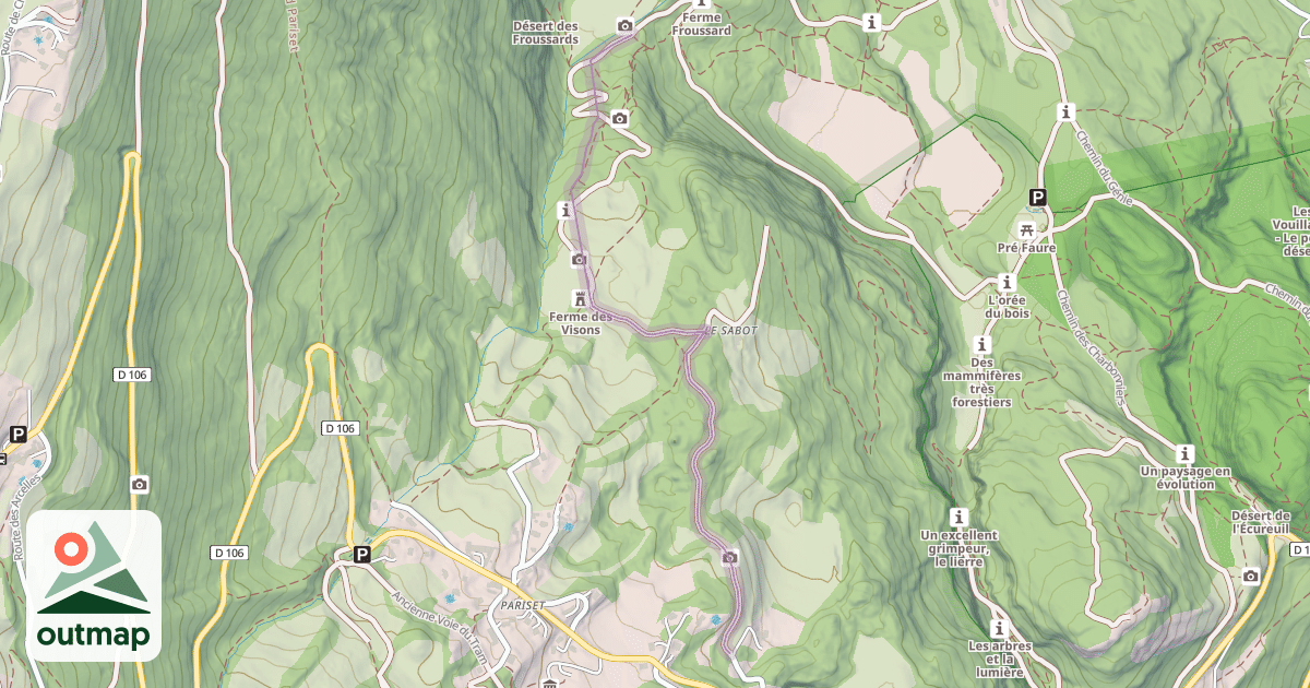Map of Chemin de la Tour à Fontaine