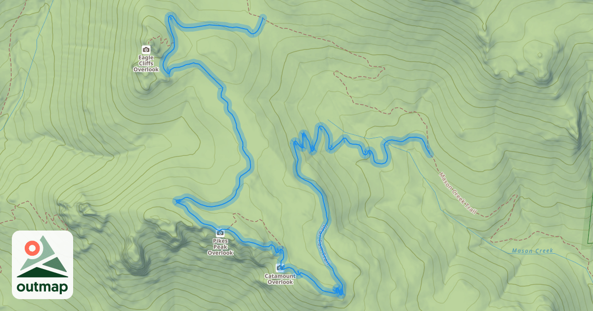 Map of Bear Paw Trail