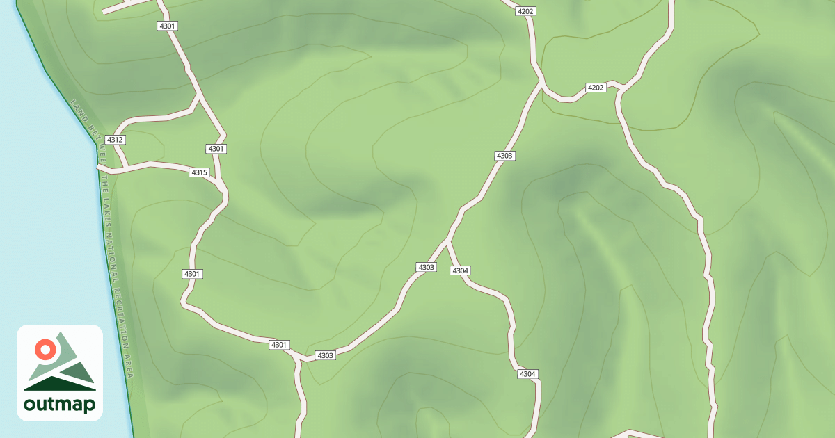 Map of USFS Motor Vehicle Use Map Trails 19929