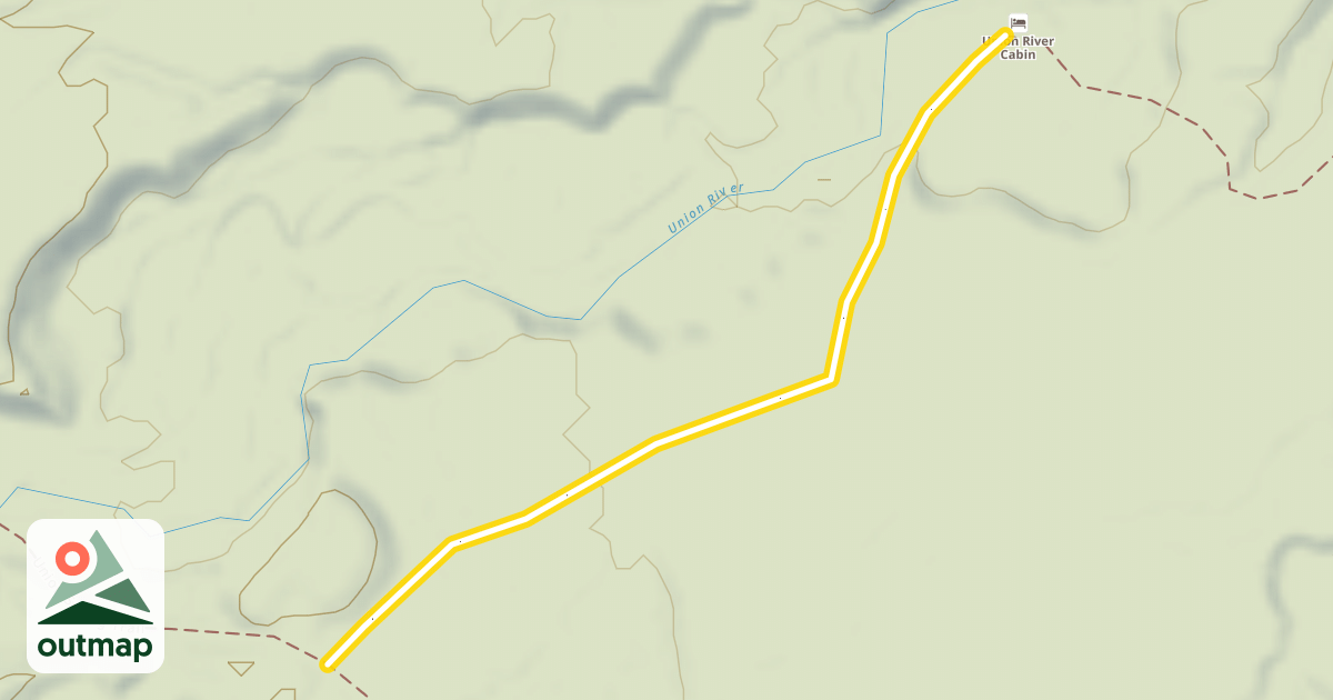 Map of Cabin Trail