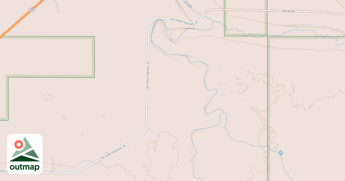 Map of Bessemer Snowmobile #8