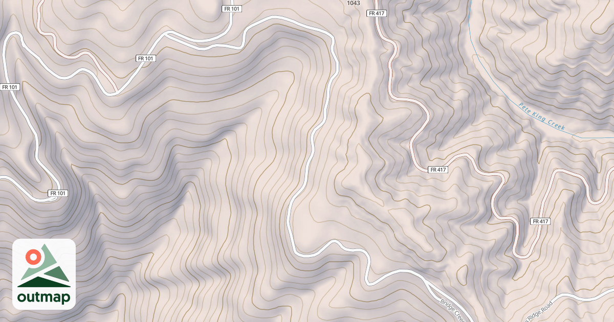 Map of BRIDGE CREEK