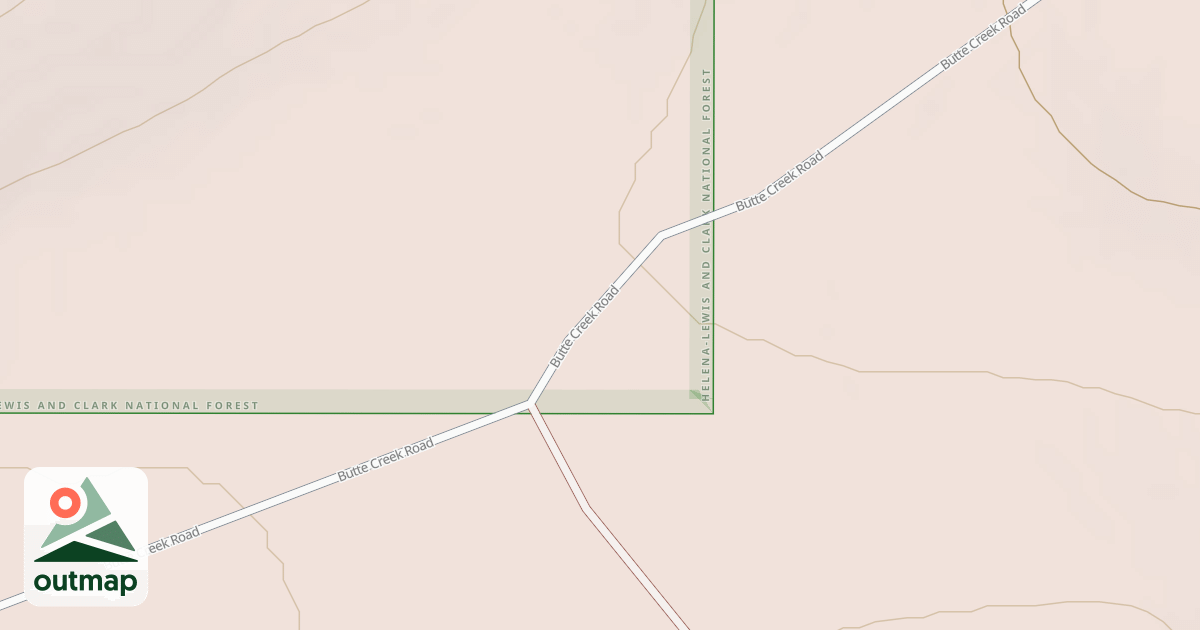 Map of BUTTE CREEK