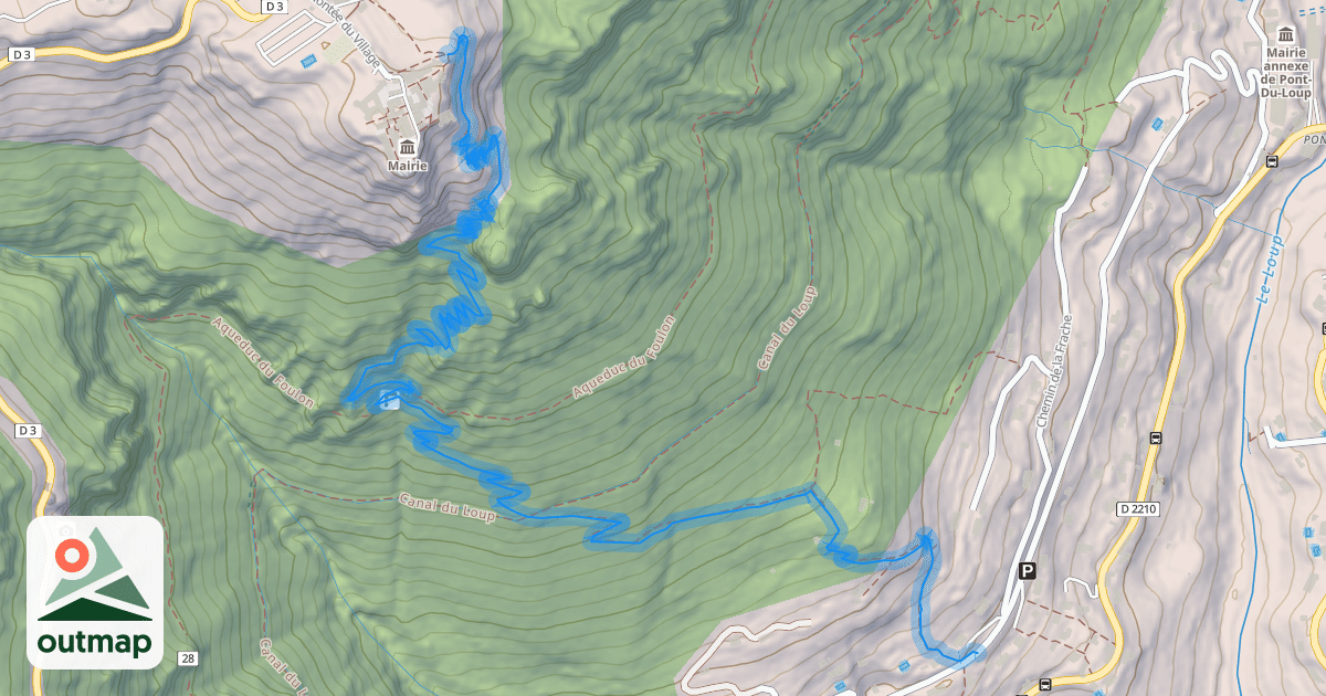 Map of Chemin du Paradis