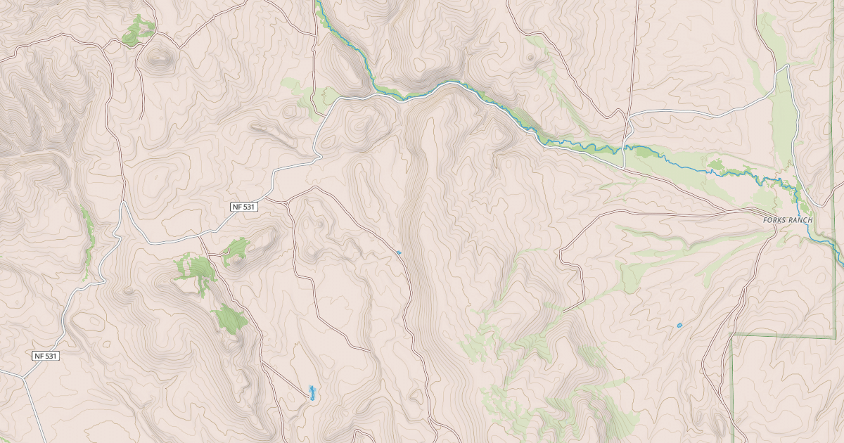 Map preview of NORTH FORK LITTLE HUMBOLDT