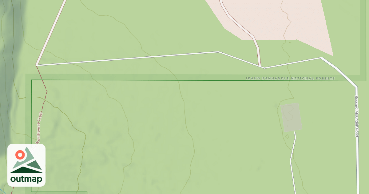 Map of BUSSARD LAKE