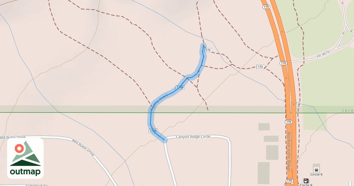 Map of Agave Trail