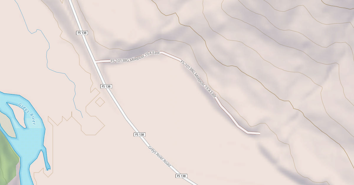 Map preview of MILEPOST 19.4 EAST