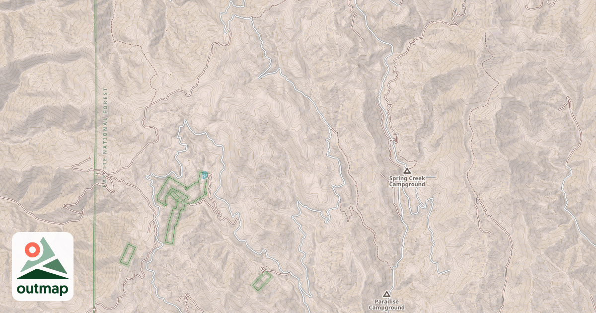 Map of BEAR CREEK SADDLE