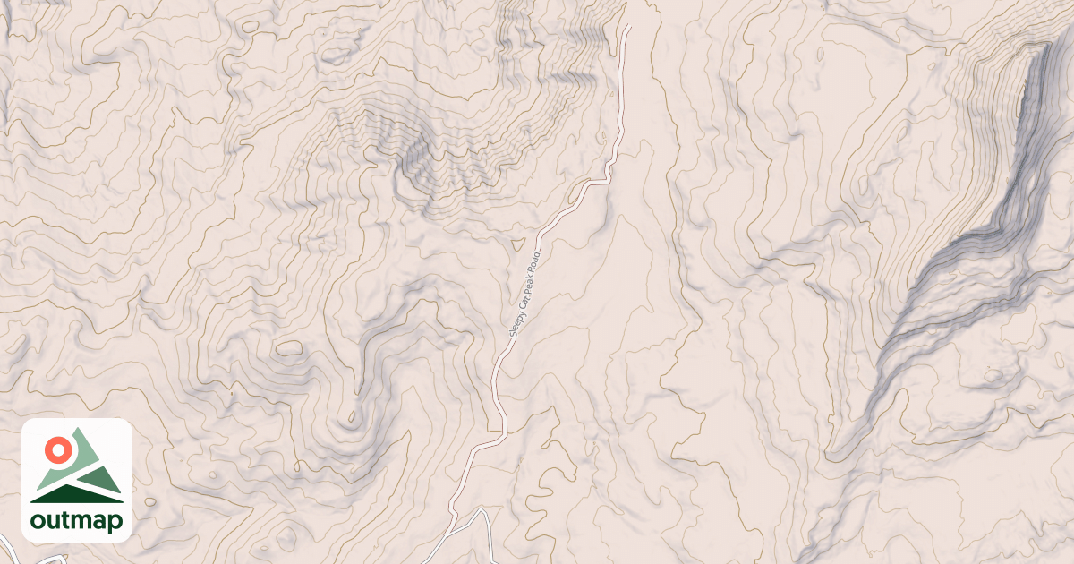 Map of SLEEPY CAT PEAK