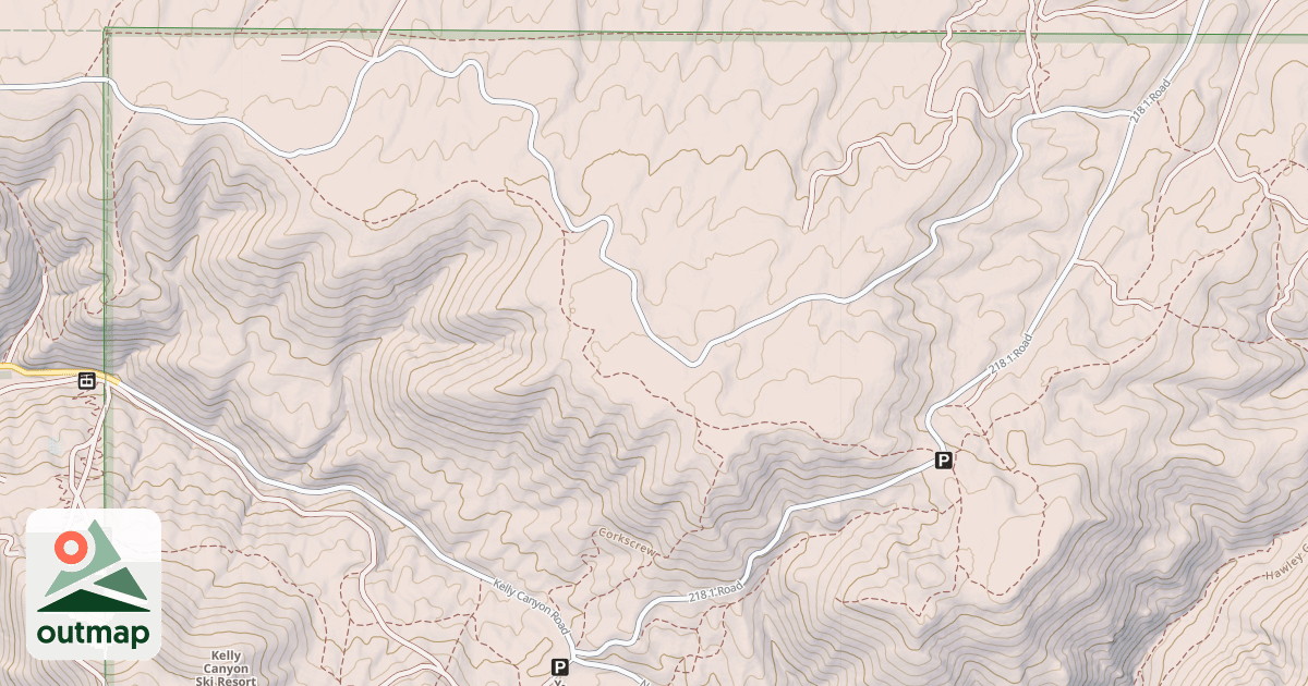 Map of KELLY CANYON