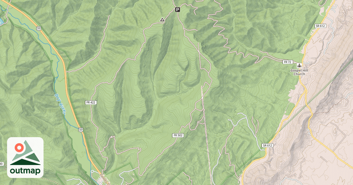 Map of Rocky Run