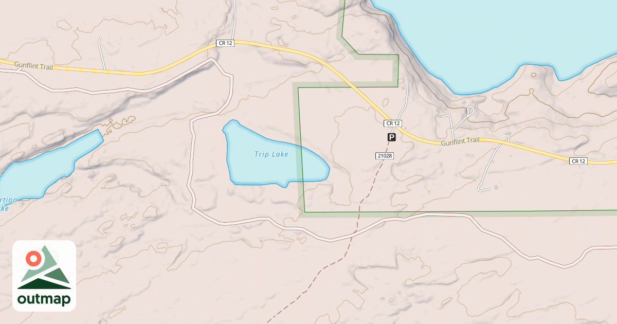 Map of GUNFLINT SNOWMOBILE