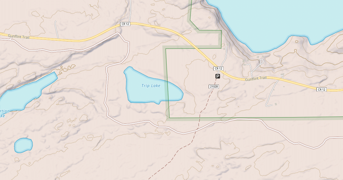 Map preview of GUNFLINT SNOWMOBILE