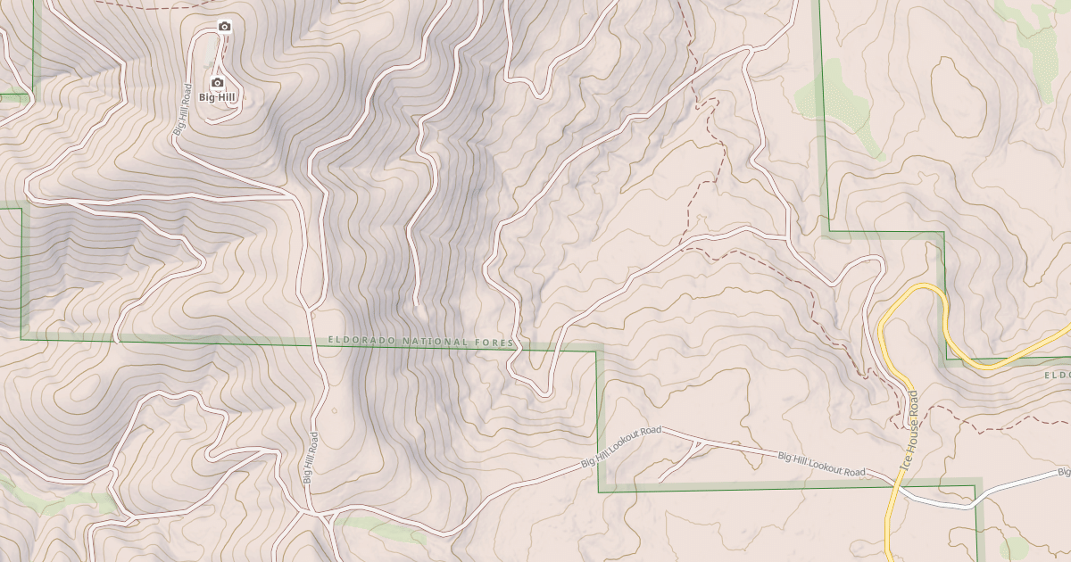 Map preview of BIG HILL LOOKOUT