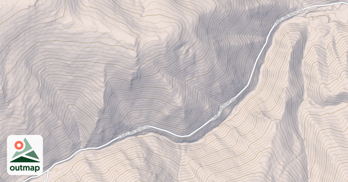 Map of CEDAR CREEK