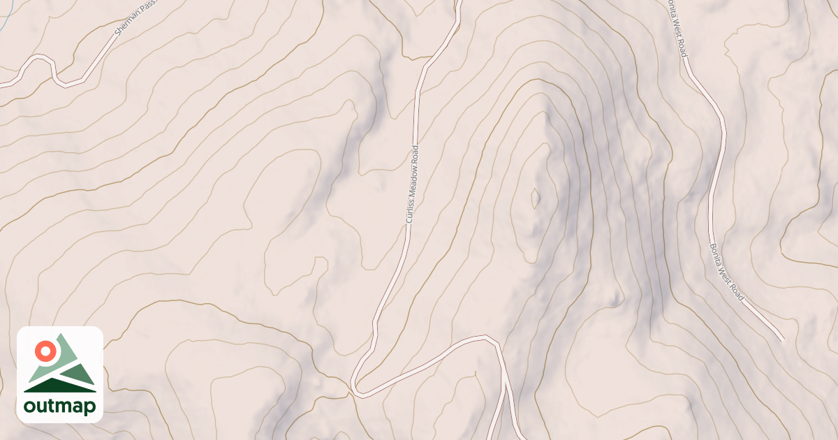 Map of CURLISS MDW.