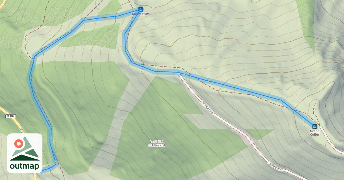 Map of Chamois