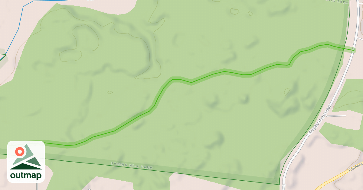 Map of spring hill trail