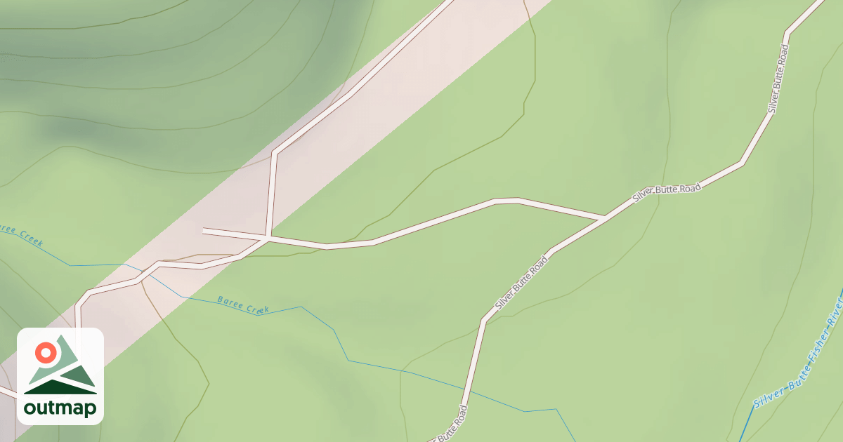 Map of BAREE TRAILHEAD 489