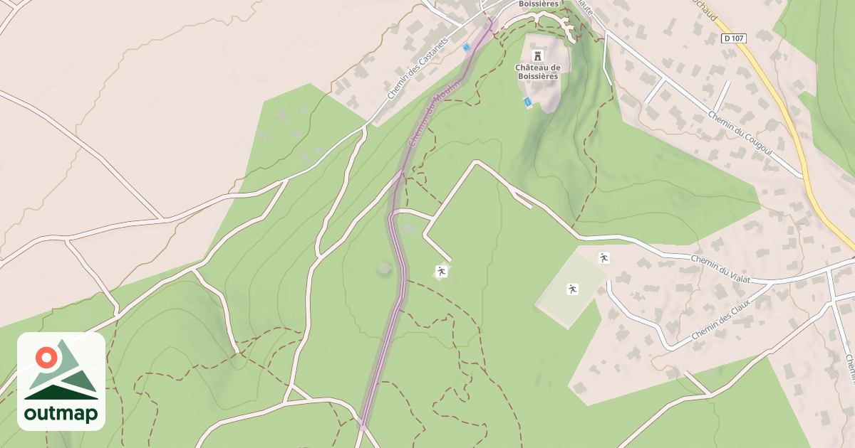 Map of Chemin du Moulin