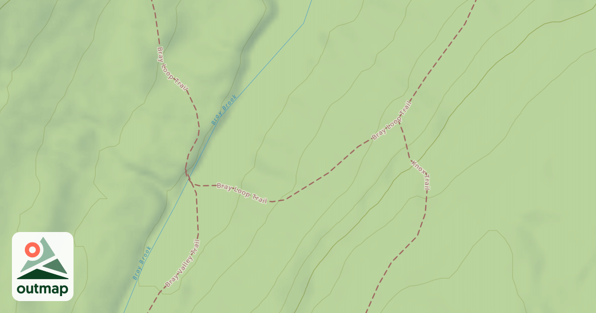 Map of Bray Loop Trail