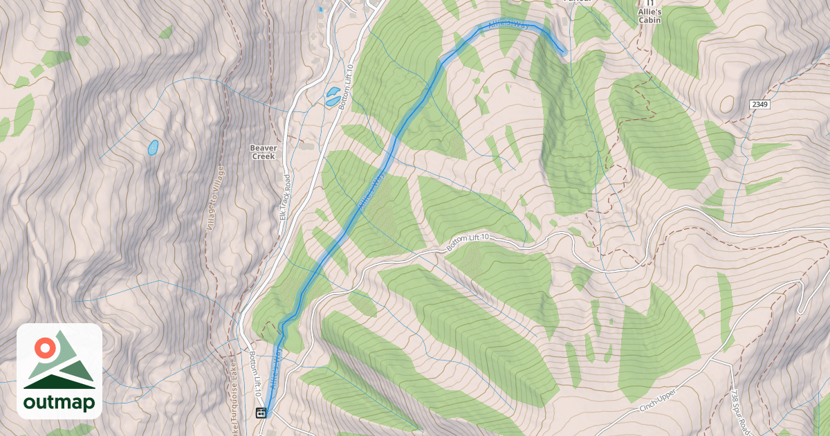 Map of Allie's Way