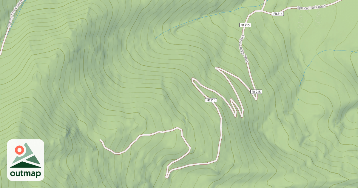 Map of CHIPETA RIDGE