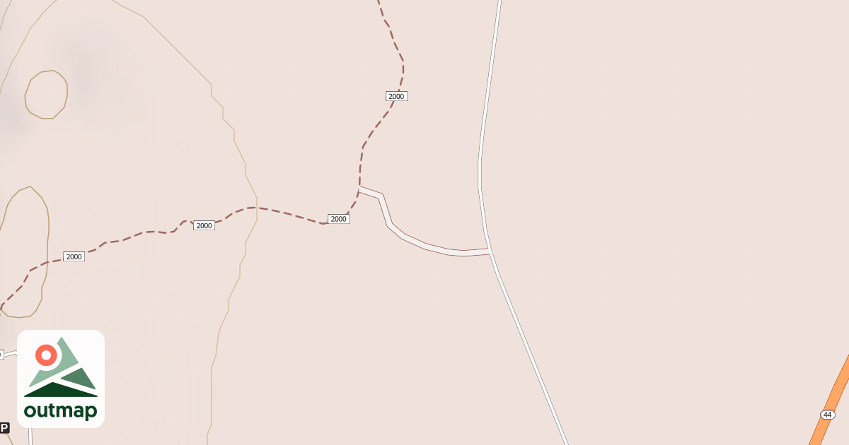 Map of CA 44 PCT TRAILHEAD