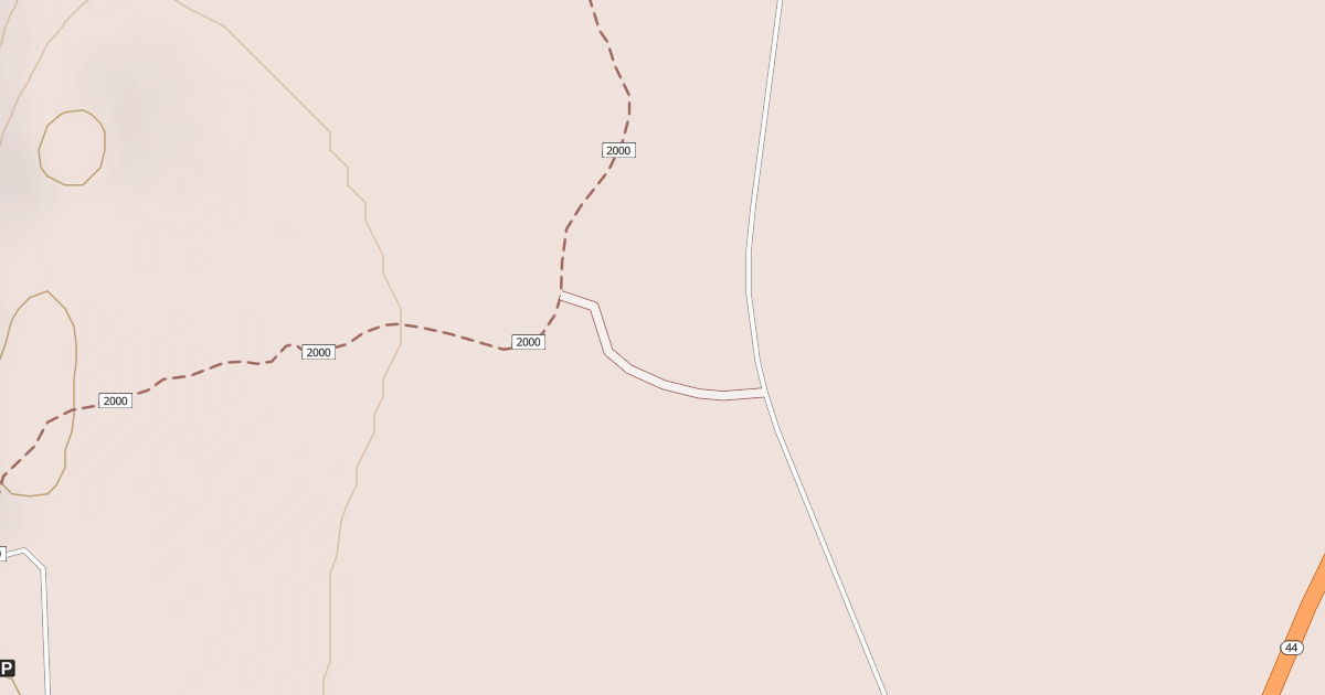 Map preview of CA 44 PCT TRAILHEAD