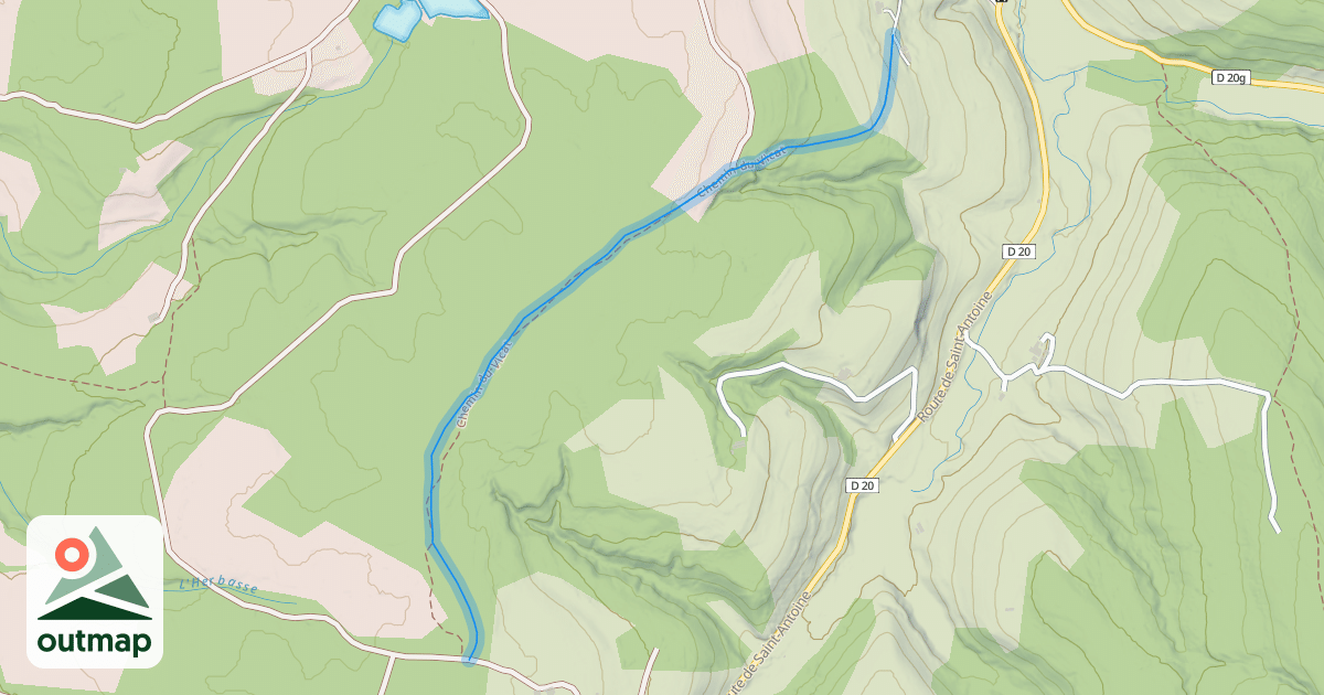 Map of Chemin du Vicat