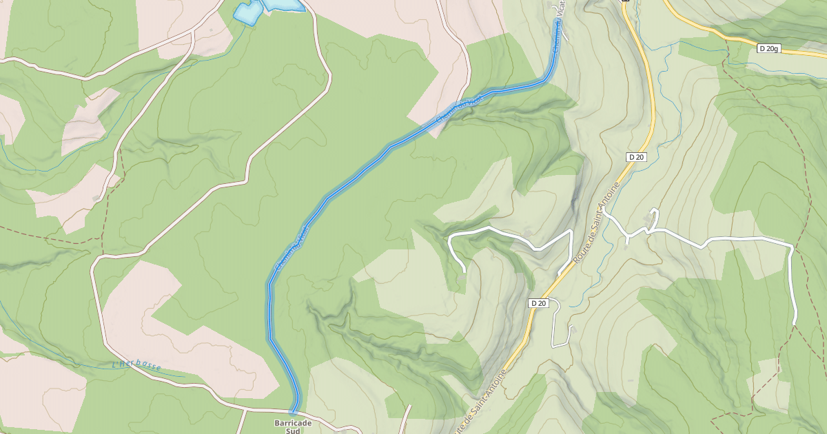 Map preview of Chemin du Vicat
