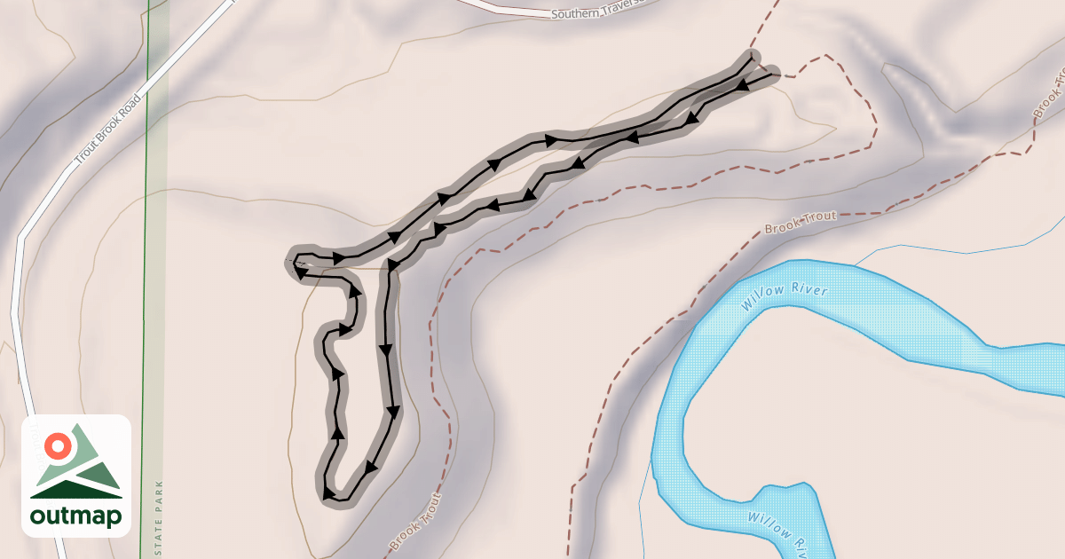 Map of Brown Trout