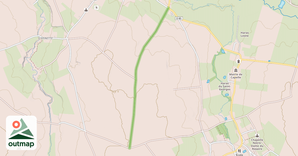 Map of Chemin du Cateau