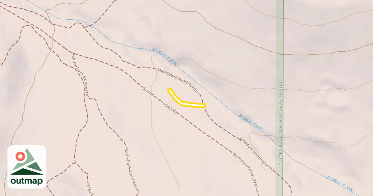 Map of Meadow Cut Through