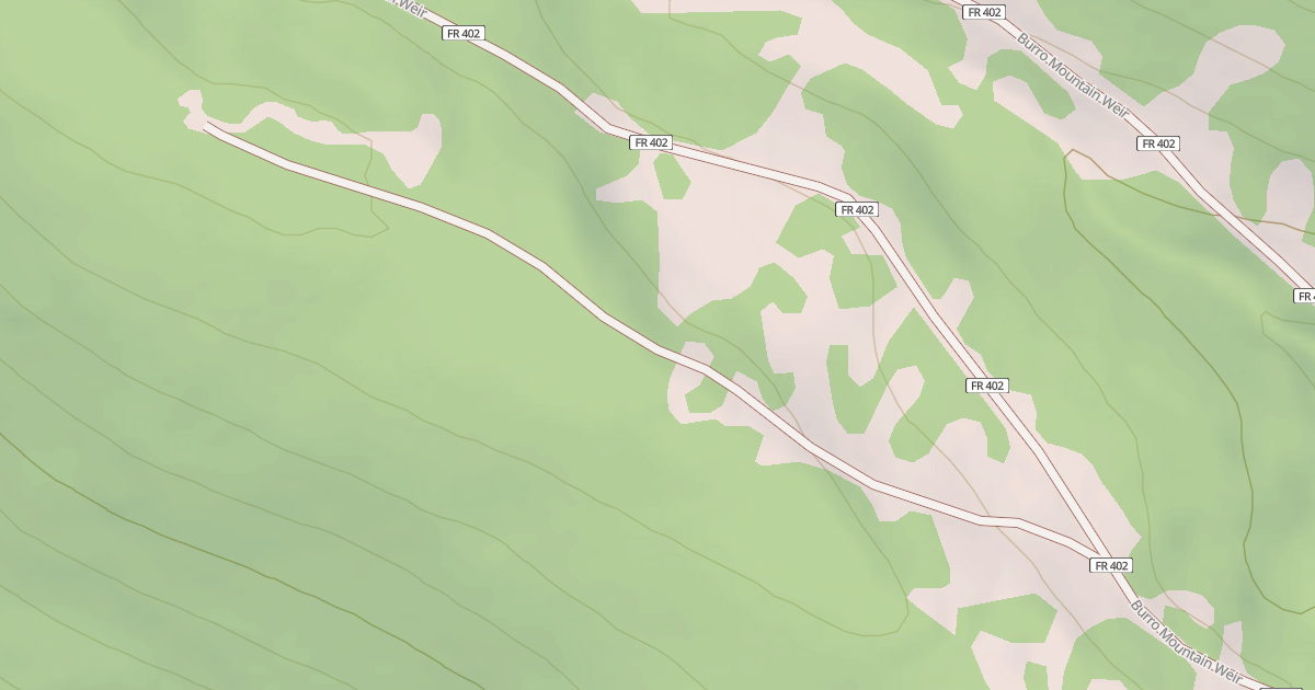 Map preview of USFS National Forest System Roads {5D46F8F3-E11D-48FC-919F-305D51C34A9A}