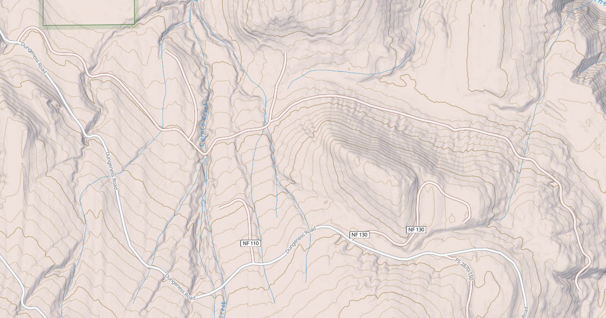 Map preview of USFS National Forest System Roads {291D961B-58DB-4F27-AFDE-B7D2E1976E79}