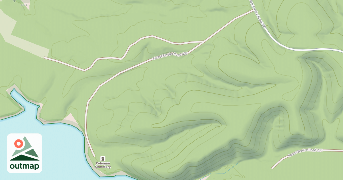 Map of COLEMAN CEMETERY ROAD