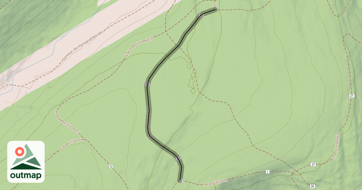 Map of 12 L'Arche du Boisé